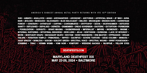 Imagem principal do evento Maryland Deathfest XIX