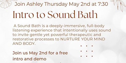 Image principale de Intro to Sound Bath