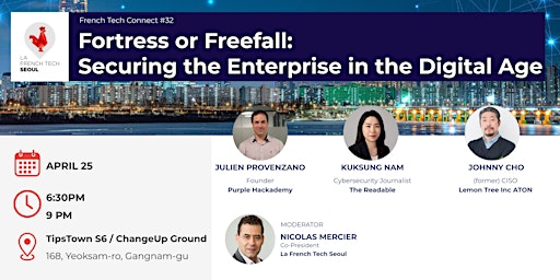 Imagem principal do evento French Tech Connect #32 | Securing the Enterprise in the Digital Age