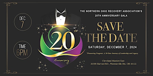 Immagine principale di Northern Ohio Recovery Association's 20th Anniversary Gala 