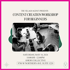 Content Creation Workshop for Beginners in Business