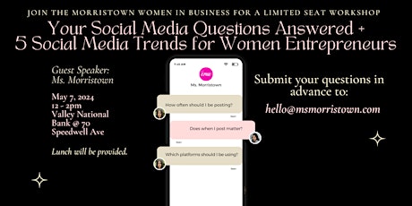 Your Social Media Questions Answered + 5 Trends for Women Entrepreneurs