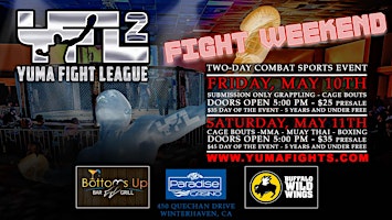 Imagem principal do evento Yuma Fight League - FIGHT WEEKEND at Paradise Casino