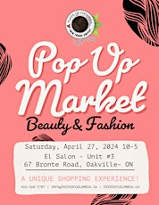 Beauty & Fashion Pop Up Market