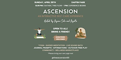 Imagem principal do evento Ascension: An Interactive Self-Care Experience
