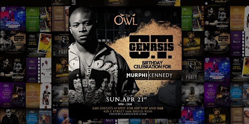 Image principale de OT Genesis at The Owl Celebrating DJ Murphi Kennedy's Birthday