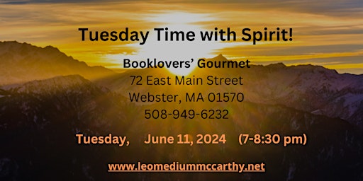 Hauptbild für Tuesday Time with Spirit with Leo McCarthy