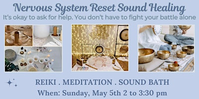 Imagem principal do evento Nervous System Sound Healing Reset