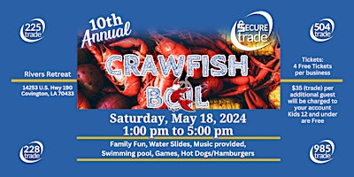 Immagine principale di 10th Annual Secure Trade Crawfish Boil 