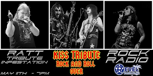Imagem principal do evento KISS Tribute - Rock and Roll Over, RATT Tribute -Infestation and Rock Radio