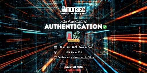 Immagine principale di Essentials of Authentication - Monsec Masterclass 