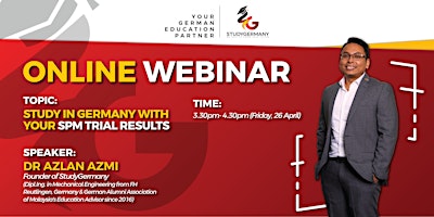 Hauptbild für Online Webinar: Study In Germany With SPM Trial Result