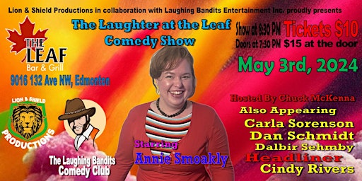 Imagem principal do evento Laughter at the Leaf Comedy Show, Starring Annie Smoakly