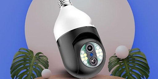 Imagem principal do evento Light Socket Security Cameras (Light Bulb Camera) WiFi Light Socket Security Cameras Wireless