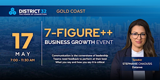 Hauptbild für District32 Connect Premium $1M Event in Gold Coast – Fri 17 May