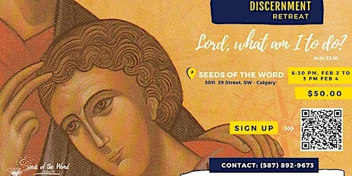 Imagem principal do evento Discernment Retreat: Lord, What am I to do?