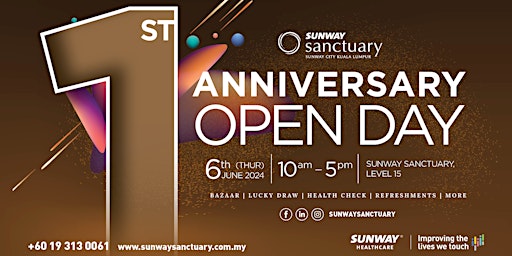 Sunway Sanctuary's 1st Anniversary Open Day primary image