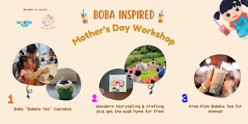 Imagen principal de Boba Inspired Mother's Day Workshop - Parent-Child Participation!