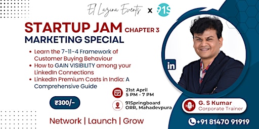 START UP JAM MARKETING SPECIAL (CHAPTER 3) primary image
