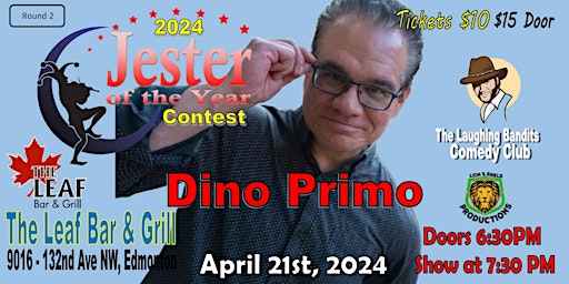 Hauptbild für Jester of the Year Contest at The Leaf Bar & Grill Staring Dino Primo