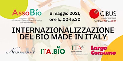 Imagem principal de Internazionalizzazione del Bio Made In Italy