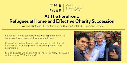At The Forefront: Refugees at Home and Effective Charity Succession primary image