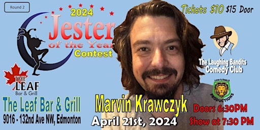 Primaire afbeelding van Jester of the Year Contest at The Leaf Bar & Grill Staring Marvin Krawczyk