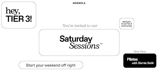Hauptbild für Adanola Saturday Sessions - Saturday 27th April 2024