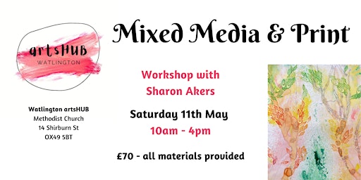 Imagem principal do evento Mixed Media & Print Workshop  with Sharon Akers