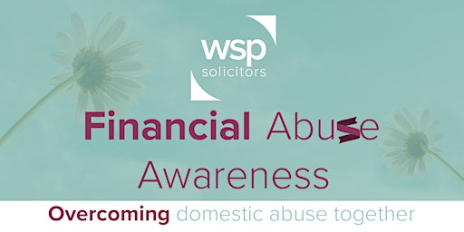 Imagem principal do evento Domestic Abuse: Financial Abuse awareness event
