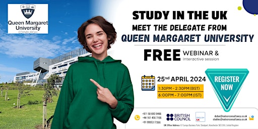 Free Live Webinar  with Queen Margaret University primary image