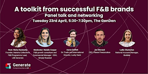 Primaire afbeelding van Panel and Networking: A Toolkit from Successful F&B Brands