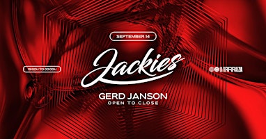 Imagem principal do evento Jackies Open Air Daytime with Gerd Janson (Open To Close) at La Terrrazza
