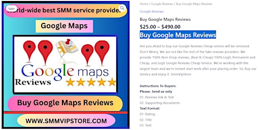 Buy Google Maps Reviews - 100% Safe & Secure primary image