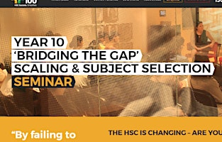 Year 10 Webinar 'Bridging the Gap - HSC Subject Selection'  primärbild