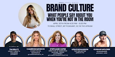 Defining Your Brand: What People Say About You When You're Not in the Room primary image