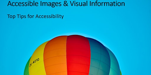 Imagen principal de Top Tips for Accessibility: Accessible Images & Visual Information