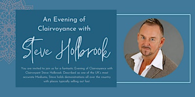 Imagem principal do evento An Evening of Clairvoyance with Steve Holbrook