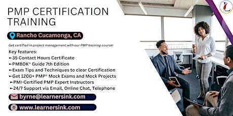 PMP Classroom Certification Bootcamp In Rancho Cucamonga, CA