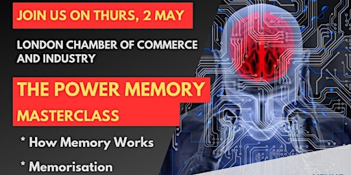Imagem principal do evento The Power Memory Masterclass by Smarter Brains