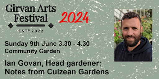 Iain Govan, Head Gardener:   Notes from Culzean Gardens primary image