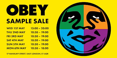 OBEY CLOTHING SAMPLE SALE primary image