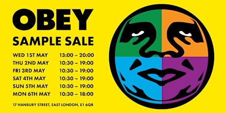 OBEY CLOTHING SAMPLE SALE