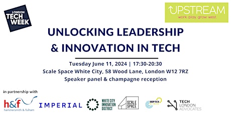 Unlocking Leadership & Innovation in Tech - London Tech Week primary image