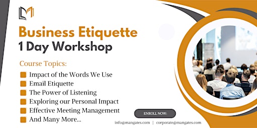 Image principale de Business Etiquette 1 Day Workshop in Winnipeg on 6th May, 2024