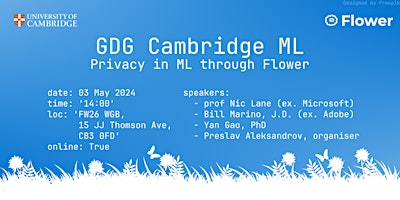 Image principale de Google Dev Group Taster Session: Privacy in ML through Flower