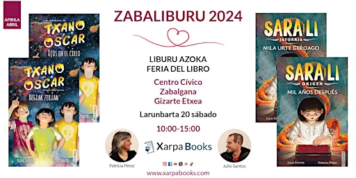 Imagem principal do evento ZABALIBURU 2024. Feria del Libro de Zabalgana (Vitoria-Gasteiz)