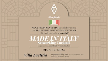 Imagem principal do evento Networking Cocktail by Anna Fendi e Italian delegation Made in Italy