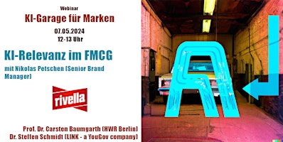 Imagem principal do evento 10. KI-Garage für Marken - KI-Relevanz im FMCG