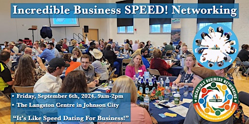 Incredible Business SPEED! Networking – Johnson City TN 09 06 2024 primary image